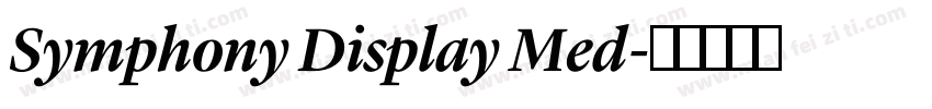 Symphony Display Med字体转换